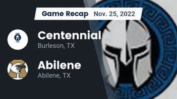 Recap: Centennial  vs. Abilene  2022