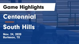 Centennial  vs South Hills  Game Highlights - Nov. 24, 2020