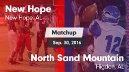 Matchup: New Hope  vs. North Sand Mountain  2016