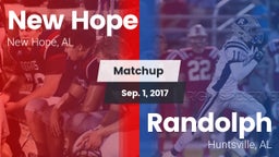 Matchup: New Hope  vs. Randolph  2017