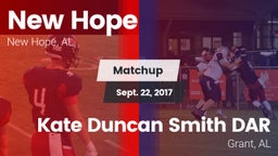 Matchup: New Hope  vs. Kate Duncan Smith DAR  2017