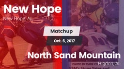 Matchup: New Hope  vs. North Sand Mountain  2017
