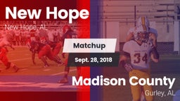 Matchup: New Hope  vs. Madison County  2018