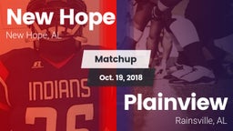 Matchup: New Hope  vs. Plainview  2018