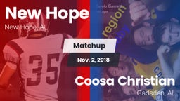 Matchup: New Hope  vs. Coosa Christian  2018