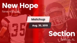 Matchup: New Hope  vs. Section  2019