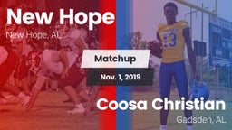 Matchup: New Hope  vs. Coosa Christian  2019
