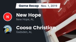 Recap: New Hope  vs. Coosa Christian  2019