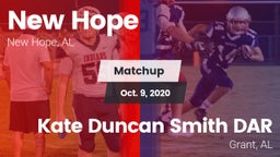 Matchup: New Hope  vs. Kate Duncan Smith DAR  2020