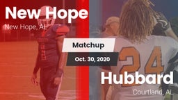 Matchup: New Hope  vs. Hubbard  2020