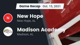 Recap: New Hope  vs. Madison Academy  2021
