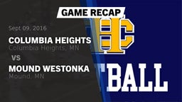 Recap: Columbia Heights  vs. Mound Westonka  2016