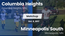 Matchup: Columbia Heights vs. Minneapolis South  2017