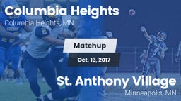 Matchup: Columbia Heights vs. St. Anthony Village  2017