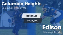 Matchup: Columbia Heights vs. Edison  2017
