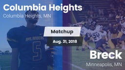 Matchup: Columbia Heights vs. Breck  2018