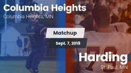 Matchup: Columbia Heights vs. Harding  2018