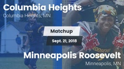 Matchup: Columbia Heights vs. Minneapolis Roosevelt  2018