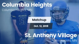 Matchup: Columbia Heights vs. St. Anthony Village  2018
