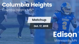 Matchup: Columbia Heights vs. Edison  2018