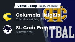 Recap: Columbia Heights  vs. St. Croix Prep HS 2023