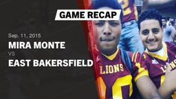 Recap: Mira Monte  vs. East Bakersfield 2015