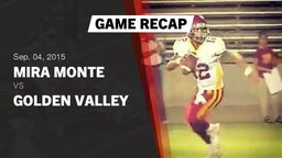 Recap: Mira Monte  vs. Golden Valley  2015