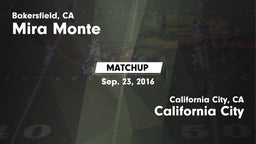 Matchup: Mira Monte High vs. California City  2016