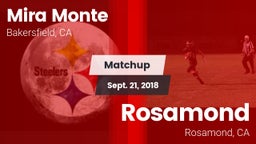 Matchup: Mira Monte High vs. Rosamond  2018