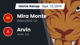 Recap: Mira Monte  vs. Arvin  2019