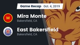 Recap: Mira Monte  vs. East Bakersfield  2019