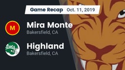 Recap: Mira Monte  vs. Highland  2019