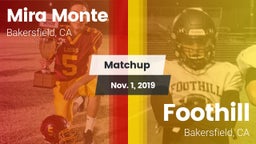 Matchup: Mira Monte High vs. Foothill  2019