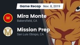 Recap: Mira Monte  vs. Mission Prep 2019
