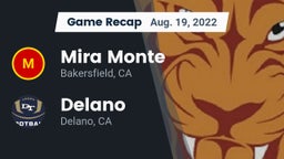 Recap: Mira Monte  vs. Delano  2022