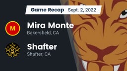 Recap: Mira Monte  vs. Shafter  2022