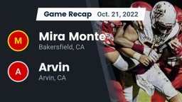 Recap: Mira Monte  vs. Arvin  2022