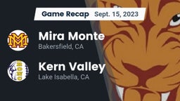 Recap: Mira Monte  vs. Kern Valley  2023