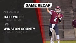 Recap: Haleyville  vs. Winston County  2016