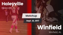 Matchup: Haleyville High vs. Winfield  2017