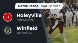 Recap: Haleyville  vs. Winfield  2017