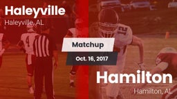 Matchup: Haleyville High vs. Hamilton  2017