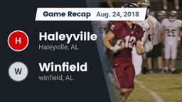 Recap: Haleyville  vs. Winfield  2018