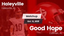 Matchup: Haleyville High vs. Good Hope  2018