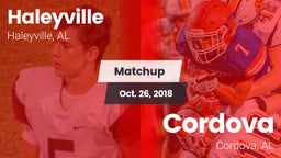 Matchup: Haleyville High vs. Cordova  2018