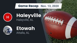 Recap: Haleyville  vs. Etowah  2020