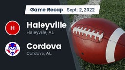 Recap: Haleyville  vs. Cordova  2022