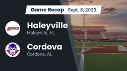 Recap: Haleyville  vs. Cordova  2023