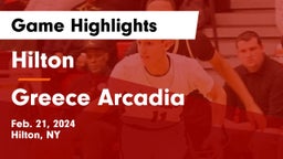 Hilton  vs Greece Arcadia  Game Highlights - Feb. 21, 2024