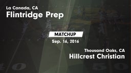 Matchup: Flintridge Prep vs. Hillcrest Christian   2016